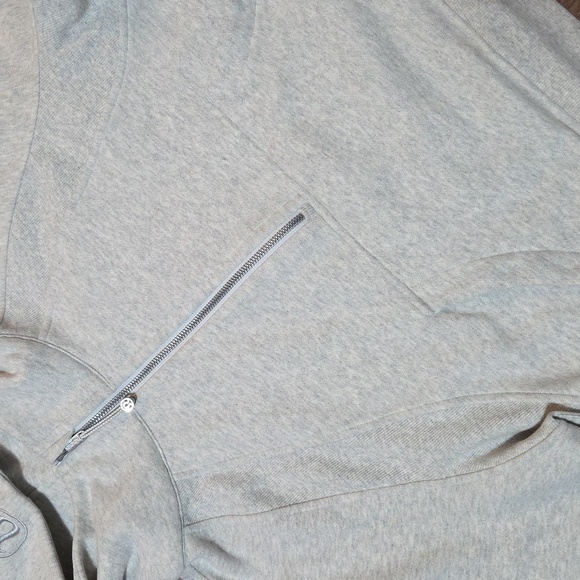 Lululemon Scuba Oversized Half Zip Hoodie *Heathered Core Ultra Light Grey M/L - Picture 5 of 16